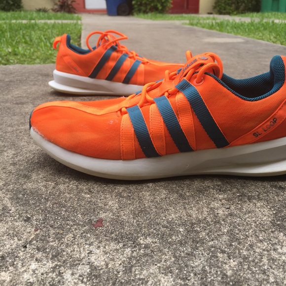 Addis’s Orange and Teal Athletic Sneakers - Picture 1 of 6